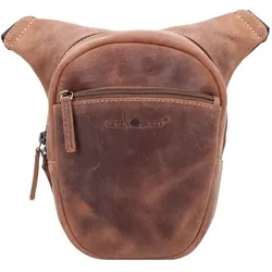 Greenburry Vintage Biker Gürteltasche Leder 20 cm brown Braun Herren 