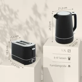 Homcom 1,7 l Schwarz