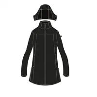 CMP Parka JACKET ZIP HOOD 34A0326, Basic Black, D40, WOMAN
