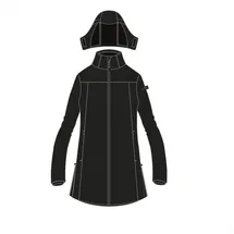 CMP Parka JACKET ZIP HOOD 34A0326, Basic Black, D40, WOMAN