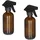 Relaxdays Sprühflasche Glas, 18 x 9.5 x 6 cm, Braun