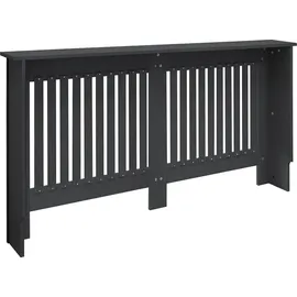 ML-Design ECD Heizkörperverkleidung Landhausstil 152x19x82 cm Anthrazit MDF lackiert