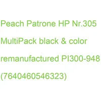 Peach Patrone HP Nr.305 MultiPack black & color remanufactured