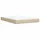 vidaXL Boxspringbett mit Matratze Creme 140x200 cm Stoff