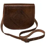 Marrakesch Orient & Mediterran Interior Fes Shopper Leder Dunkel Brown