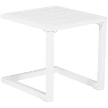 Happy Garden Beistelltisch Barbados aus weißem Aluminium