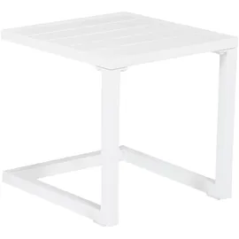Happy Garden Beistelltisch Barbados aus weißem Aluminium
