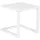 Happy Garden Beistelltisch Barbados aus weißem Aluminium