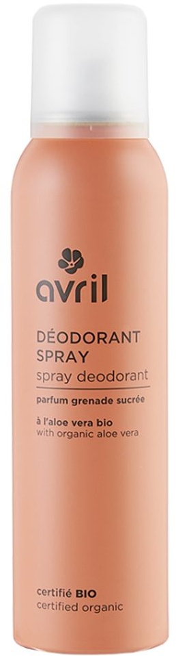 Avril Déodorant spray Certifié BIO 150 ml spray