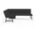OTTO home Eckbank OTTO HOME "Oregon Küchenbank, Polsterbank, Esszimmerbank, 177x140 cm", dunkelgrau, B:177cm H:90cm T:140cm, Massivholz, Metall, Polyester, Sitzbänke, Eckbank, Moderne Bank und Farben, Sitzplatzanzahl: 4/5, Frei in Raum stellbar