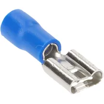 CARTREND 10493 Flachsteckhülsen-Set Blau 6,3 mm, 20-teilig