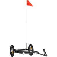vidaXL Fahrradlastenanhänger schwarz