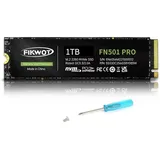 Fikwot FN501 Pro 1TB NVMe SSD - M.2 2280 PCIe Gen3 x4 Internes Solid State Drive mit Graphene Kühlaufkleber, Bis zu 3500 MB/s, SLC Cache 3D NAND TLC, Kompatibel mit Laptop & PC Desktop