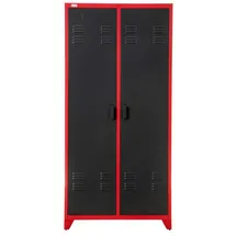 Jet-Line ODESSA Spind 85 x 50 x 180 cm rot-dunkelgrau