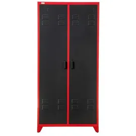 Jet-Line ODESSA Spind 85 x 50 x 180 cm rot-dunkelgrau