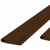 bambus-discount.com Abdeckprofil für Kunststoffmatten der eco Serie, braun, Länge 200cm - Abschlussleiste Abdeckung Oben für PVC Sichtschutzmatten 2m