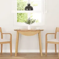 VidaXL Esstisch Natur Massivholz Gummibaumholz