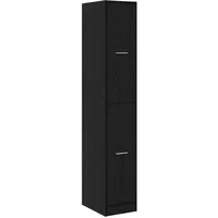 VidaXL Apothekerschrank Schwarze Eiche 30x41x174,5 cm