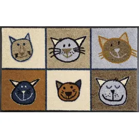 Wash+Dry Miau Miau 50 x 75 cm Mehrfarbig