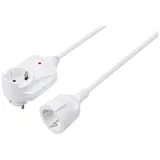 Sygonix SY-6248190 Strom Verlängerungskabel 16 A Weiß 1.50 m H05VV-F 3G 1,5 mm2