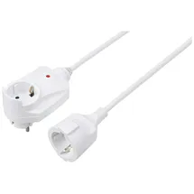 Sygonix SY-6248190 Strom Verlängerungskabel 16 A Weiß 1.50 m H05VV-F 3G 1,5 mm2