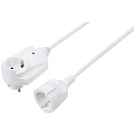 Sygonix SY-6248190 Strom Verlängerungskabel 16 A Weiß 1.50 m H05VV-F 3G 1,5 mm2
