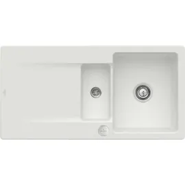 Villeroy & Boch Siluet 60 R rechts Einbauspüle keramik steam Excenterbetätigung 1000 x 510 mm