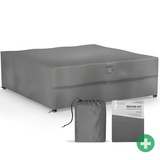 Sanzaro Abdeckung winterfest Sitzgruppe Schutzhülle Abdeckhaube 600D Oxford Gewebe 320g Reißfest und UV-Beständig Wasserdichte