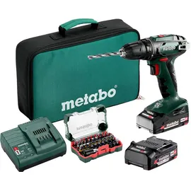 Metabo BS 18 Set inkl. 2 x 2,0 Ah + Bit-Box SP (32-teilig) + Werkzeugtasche