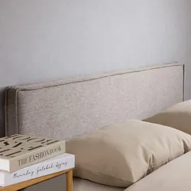 Idimex Kopfteil KLAO gepolstert 160cm grau – elegantes Bettkopfteil, Melange-Optik, widerstandsfähiger Stoffbezug, langlebig und bequem, klassisches Design