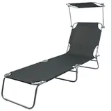 Mojawo 3-Bein Gartenliege 186x55x24cm mit Dach-MGM4000DG-var