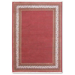 Orientteppich Mir Boteh Plain 170 x 240 cm Wolle Rot