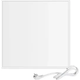 Viesta Viesta® CF Infrarotheizung 60×60 cm 360 W mit Thermostat – Carbon Crystal Heizpaneel für Wand, Decke – Kassettendecken – Weiß