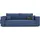 idohome Schlafcouch Cord 3-Sitzer Blau