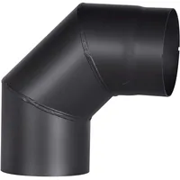 FireFix Ofenrohrbogen Stahl 160 mm 90 Grad Schwarz