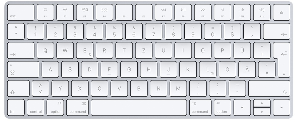 Apple Magic Keyboard, silber - Deutsches Layout Non Numeric