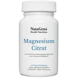NatuGena Magnesium Citrat | 120 Kapseln | Hohe Bioverfügbarkeit