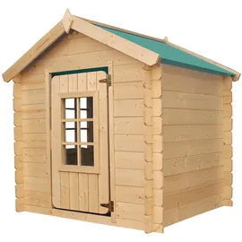 TIMBELA Spielhaus M570Z-1 Grün/Natur
