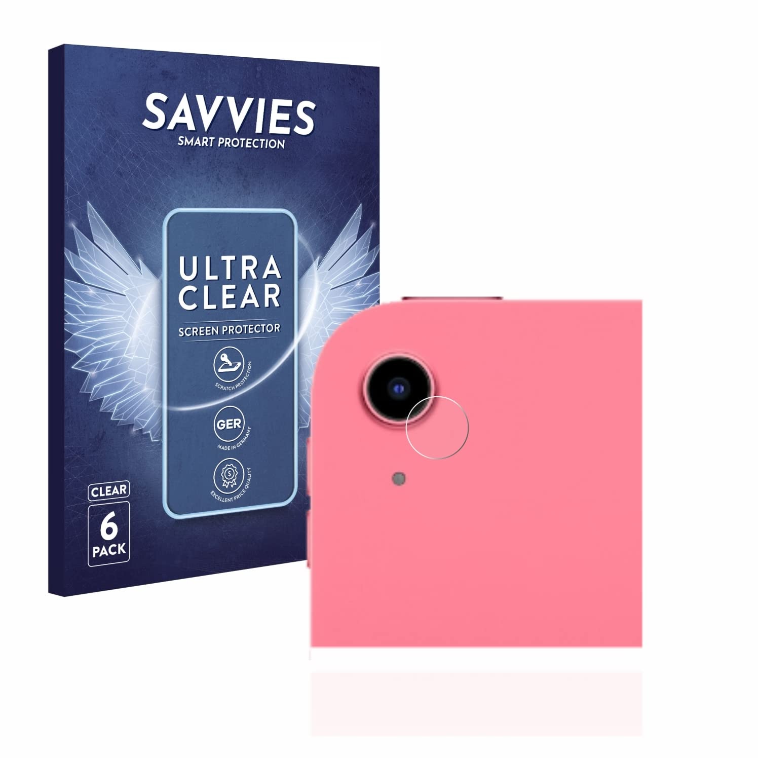 Savvies 6 Stück Schutzfolie für Apple iPad 10.9" 2022 WiFi (NUR Kameraschutz, 10. Gen.) Displayschutz-Folie Ultra-Transparent