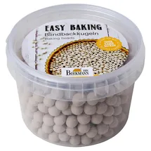 RBV Birkmann Birkmann, Easy Baking, wiederverwendbare Blindbackkugeln aus Keramik, Backerbsen zum Beschweren von Teigen, 700 g in praktischer Aufbewahrungsdose, hitzebeständig bis 230 °C, 429345