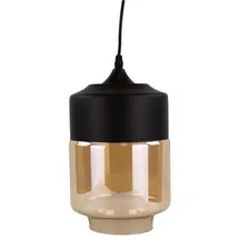 LUXULA 1-flg. E27 18 cm rundlich Schwarz