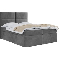 Boxspringbett mit Bettkasten 120x200 140x200 160x200 180x200 200x200 Doppelbett Gepolstert Bett Mit Matratze und Topper - Stauraumbett mit Kopfteil...