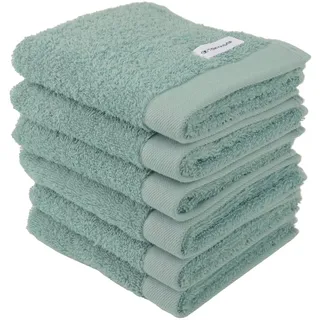 Gästehandtuch COLOR BATH«, (6 St., 6er Set, 30 x 50cm), grün