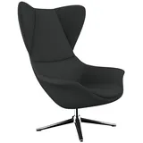 FLEXLUX Ohrensessel »Stilo Relaxsessel, TV-Sessel«, Solitär, Stil-Ikone, drehbar, Fuß Aluminium grau