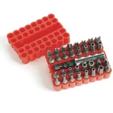 Brüder Mannesmann Werkzeuge Brüder Mannesmann M 297-33 Bit-Set 33teilig T-Profil mit Loch, Innen-Sechskant BO, Tri-Wing,