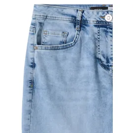 Cecil 7/8 Wide Leg Jeans, im Loose Fit Light Blue random bleached), 30, - 30W / 26L
