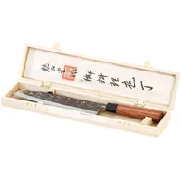 TokioKitchenWare Santoku Messer 18 cm Schwarz