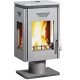 Kaminofen Wamsler KF 101 Trion mit Fuss gussgrau / Speckstein 8 kW