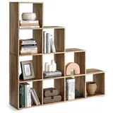 VASAGLE Bücherregal 40 x 30 x 120 cm Braun