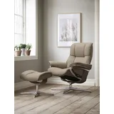 Stressless Mayfair mit Cross Base Rohleder 83 x 102 x 74 cm beige q2 faron